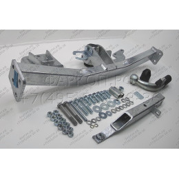 H079C GALIA Полностью оцинкованный фаркоп на Honda Jazz 2008-2014, Honda Fit 2008-2013. Тип шара: C (горизонтальный съемный). Невидимый вырез бампера. Нагрузки: 1100/82 