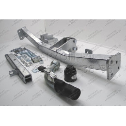 H079C GALIA Полностью оцинкованный фаркоп на Honda Jazz 2008-2014, Honda Fit 2008-2013. Тип шара: C (горизонтальный съемный). Невидимый вырез бампера. Нагрузки: 1100/82 