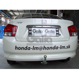 H081C GALIA Полностью оцинкованный фаркоп на Honda City 2008-2013. Тип шара: C (горизонтальный съемный). Невидимый вырез бампера. Нагрузки: 1000/70 кг, масса фа