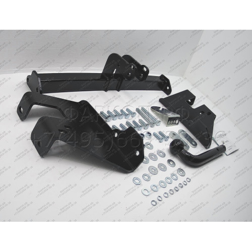 H204-A Лидер-плюс ТСУ для Hyundai Tucson 2004-2010, Kia Sportage 2005-2010 без снятия и выреза бампера. Нагрузки: 1500/75 кг, масса фаркопа 17,4 кг (без электрики в комплекте)