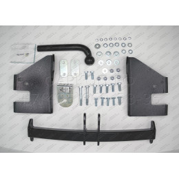 H204-A Лидер-плюс ТСУ для Hyundai Tucson 2004-2010, Kia Sportage 2005-2010 без снятия и выреза бампера. Нагрузки: 1500/75 кг, масса фаркопа 17,4 кг (без электрики в комплек