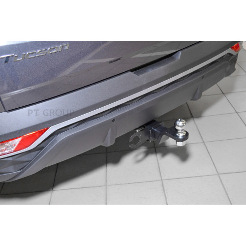 HTS-21-991122.00 PT GROUP Фаркоп на Hyundai Tucson 2021- (сборка РФ), Kia Sportage 2022- без подрезки бампера. Тип шара: E (легкосъемный шар под квадрат). Нагрузки: 2500/100 кг, масса фаркопа 20,3 кг (без электрики в комплекте)