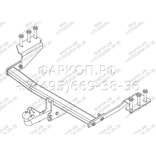 HV 01 AVTOS Фаркоп на Haval H6 2015-2020, Haval M6 2023-. Необходима подрезка бампера. Тип шара: A. Нагрузки: 1250/75 кг, масса фаркопа 17,5 кг (без электрики в комплекте)