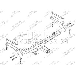 HV 03B AVTOS Фаркоп на Haval F7 2019-2024, Haval F7x 2019-2024 без снятия и подрезки бампера. Тип шара: E. Нагрузки: 1500/100 кг, масса фаркопа 17 кг (без электрики в компл
