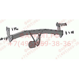 HY 16 AVTOS Фаркоп на Hyundai Getz хетчбек 3/5 дверей 2006-2011. Необходима подрезка бампера. Тип шара: A. Нагрузки: 1250/75 кг, масса фаркопа 15 кг (без электрики в