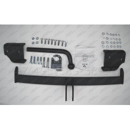 HY 22 AVTOS Фаркоп на Hyundai ix35 2010-2015, Kia Sportage 2010-2015. Необходима подрезка бампера. Тип шара: A. Нагрузки: 2000/100 кг, масса фаркопа 15 кг (без электрики в ком