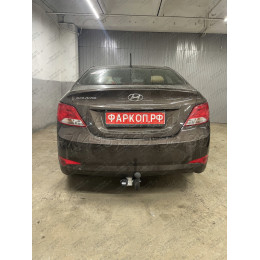 HY 32 AVTOS Фаркоп на Hyundai Solaris седан/хетчбек 2010-2016 без выреза в бампере. Тип шара: A. Нагрузки: 1200/75 кг, масса фаркопа 16,5 кг (без электрики в комплект