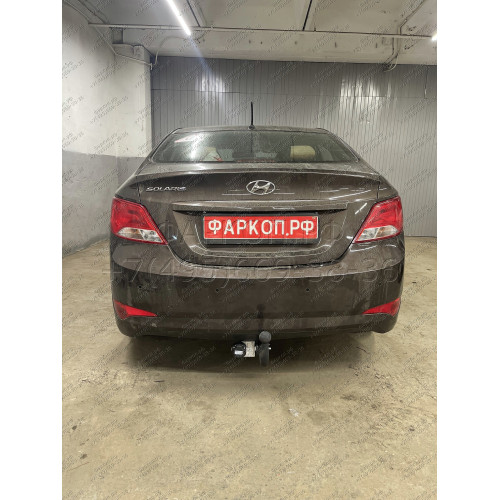 HY 32 AVTOS Фаркоп на Hyundai Solaris седан/хетчбек 2010-2016 без выреза в бампере. Тип шара: A. Нагрузки: 1200/75 кг, масса фаркопа 16,5 кг (без электрики в комплекте)