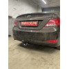 HY 32 AVTOS Фаркоп на Hyundai Solaris седан/хетчбек 2010-2016 без выреза в бампере. Тип шара: A. Нагрузки: 1200/75 кг, масса фаркопа 16,5 кг (без электрики в комплекте)