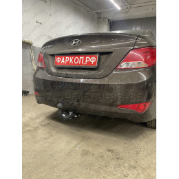 HY 32 AVTOS Фаркоп на Hyundai Solaris седан/хетчбек 2010-2016 без выреза в бампере. Тип шара: A. Нагрузки: 1200/75 кг, масса фаркопа 16,5 кг (без электрики в комплект
