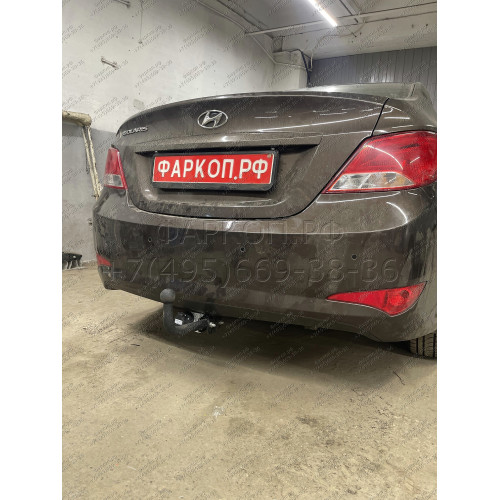HY 32 AVTOS Фаркоп на Hyundai Solaris седан/хетчбек 2010-2016 без выреза в бампере. Тип шара: A. Нагрузки: 1200/75 кг, масса фаркопа 16,5 кг (без электрики в комплекте)