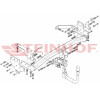 I-027 STEINHOF Фаркоп на Infiniti QX70 2014-2017, Infiniti QX50 2014-2018, Infiniti FX 2009-2014, Infiniti EX 2008-2014. Требуется подрезка бампера. Тип шара: AV (вертикальное быстросъемное крепление шара на ключе). Нагрузки: 2200/100 кг, масса фаркопа 29