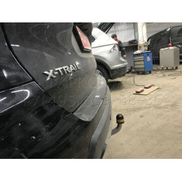 91412-A MOTODOR Фаркоп с оцинкованным шаром на Nissan X-Trail T32 2014-2022, Renault Koleos 2017-2020 без выреза в бампере. Тип шара: A. Нагрузки: 2000/100 кг, масса фаркопа 19,5 кг