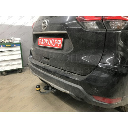 91412-A MOTODOR Фаркоп с оцинкованным шаром на Nissan X-Trail T32 2014-2022, Renault Koleos 2017-2020 без выреза в бампере. Тип шара: A. Нагрузки: 2000/100 кг, масса фаркопа 19,5 кг