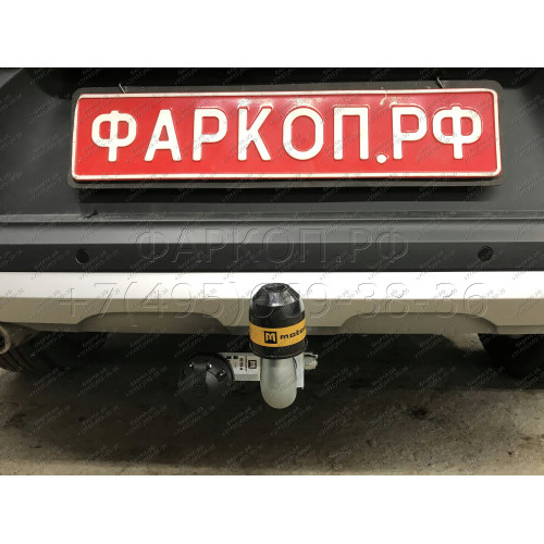 91715-A MOTODOR Фаркоп с оцинкованным шаром на Renault Arkana 2019-2022 без выреза в бампере. Тип шара: A. Нагрузки: 1500/75 кг, масса фаркопа 16,5 кг (без электрики в комплекте)