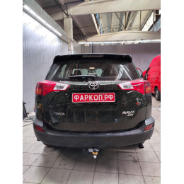 92506-A MOTODOR Фаркоп с оцинкованным шаром на Toyota RAV4 2013-2019. Необходима подрезка бампера. Тип шара: A. Нагрузки: 1500/75 кг, масса фаркопа 23 кг (без элект