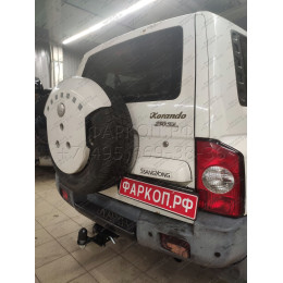 FA 0661-E Бизон Фаркоп на Tagaz Tager 2008-2011, SsangYong Korando 1997-2003 без подрезки бампера. Тип шара: E (легкосъемный шар под квадрат). Нагрузки: 2500/120 кг. Не компл