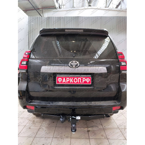 FA 1009-E Бизон Фаркоп на Toyota Land Cruiser Prado 150 2009-2023, Toyota Land Cruiser Prado 120 2002-2009 (3 точки крепления), Lexus GX 2003-2009, 2009-2023 без подрезки бампера. Тип шара: E (легкосъемный шар под квадрат). Нагрузки: 3500/120 кг. Не компл