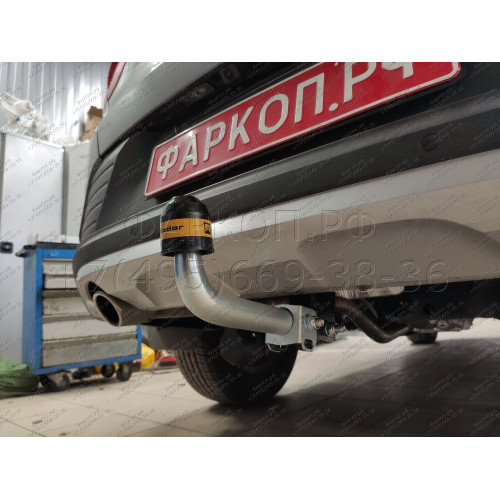 91715-A MOTODOR Фаркоп с оцинкованным шаром на Renault Arkana 2019-2022 без выреза в бампере. Тип шара: A. Нагрузки: 1500/75 кг, масса фаркопа 16,5 кг (без электрики в комплекте)