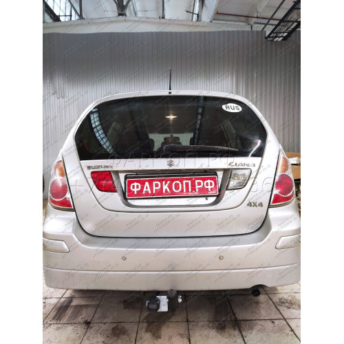 SZ 07 AVTOS Фаркоп на Suzuki Liana хетчбек 2001-2007. Необходима подрезка бампера. Тип шара: A. Нагрузки: 1200/75 кг, масса фаркопа 17 кг (без электрики в комплекте)
