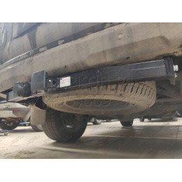 FA 1010-E Бизон Фаркоп на Toyota Highlander 1 XU20-40 2003-2010, Lexus RX 300/350/400 2003-2009 без подрезки бампера. Тип шара: E (легкосъемный шар под квадрат). Нагрузки: 3100/120 к