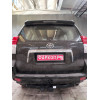 FA 1009-E Бизон Фаркоп на Toyota Land Cruiser Prado 150 2009-2023, Toyota Land Cruiser Prado 120 2002-2009 (3 точки крепления), Lexus GX 2003-2009, 2009-2023 без подрезки бампера. Тип шара: E (легкосъемный шар под квадрат). Нагрузки: 3500/120 кг. Не компл