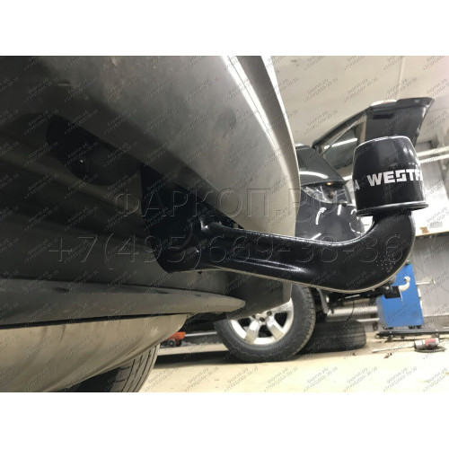 321736600001 WESTFALIA Фаркоп на Volkswagen Touareg 2002-2010, 2010-2018, Porsche Cayenne 2002-2010, 2010-2017. Быстросъемное вертикальное крепление шара на ключе. Нагрузки 3500/140 кг, масса фаркопа 34 кг