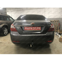 G202-A Лидер-плюс ТСУ для Geely Emgrand седан 2012-2019. Требуется подрезка бампера. Нагрузки: 1200/75 кг, масса фаркопа 12,18 кг (без электрики в комплекте)
