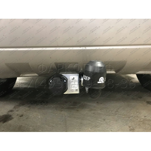 H204-A Лидер-плюс ТСУ для Hyundai Tucson 2004-2010, Kia Sportage 2005-2010 без снятия и выреза бампера. Нагрузки: 1500/75 кг, масса фаркопа 17,4 кг (без электрики в комплекте)
