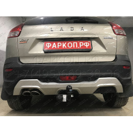 1240-A ORIS Фаркоп на Лада Х РЕЙ (Lada XRay) 2016-2022, Lada XRay Cross 2018-2022 без подрезки бампера. Тип шара: A. Нагрузки: 1200/75 кг, масса фаркопа 14,2 кг (без электрики в