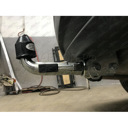 F123C GALIA Полностью оцинкованный фаркоп на Ford Explorer 2011-2015 (без подрезки бампера), Ford Explorer 2015-2020 (минимальная подрезка бампера). Подрозетник убирается за бампер. Тип шара: C (горизонтальный съемный). Нагрузки: 2400/130 кг, масса фаркоп
