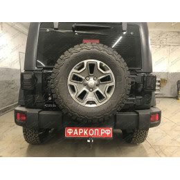 4852-A ORIS Фаркоп на Jeep Wrangler JK 2007-2018, JL 2018- без выреза в бампере. Тип шара: A. Нагрузки: 3100/90 кг, масса фаркопа 9,1 кг (без электрики в комплекте)