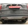 F123C GALIA Полностью оцинкованный фаркоп на Ford Explorer 2011-2015 (без подрезки бампера), Ford Explorer 2015-2020 (минимальная подрезка бампера). Подрозетник убирается за бампер. Тип шара: C (горизонтальный съемный). Нагрузки: 2400/130 кг, масса фаркоп