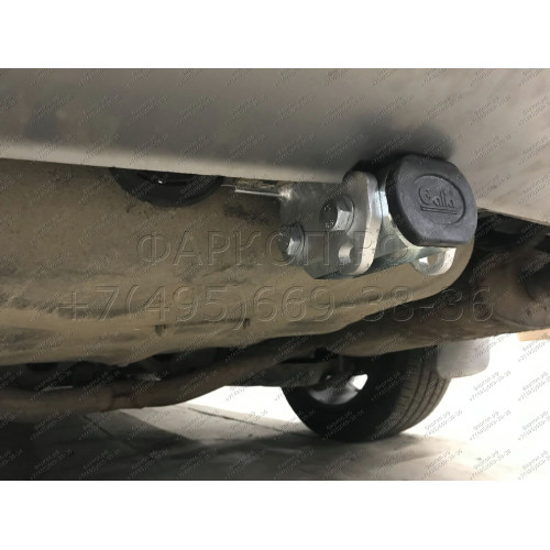 F123C GALIA Полностью оцинкованный фаркоп на Ford Explorer 2011-2015 (без подрезки бампера), Ford Explorer 2015-2020 (минимальная подрезка бампера). Подрозетник убирается за бампер. Тип шара: C (горизонтальный съемный). Нагрузки: 2400/130 кг, масса фаркоп