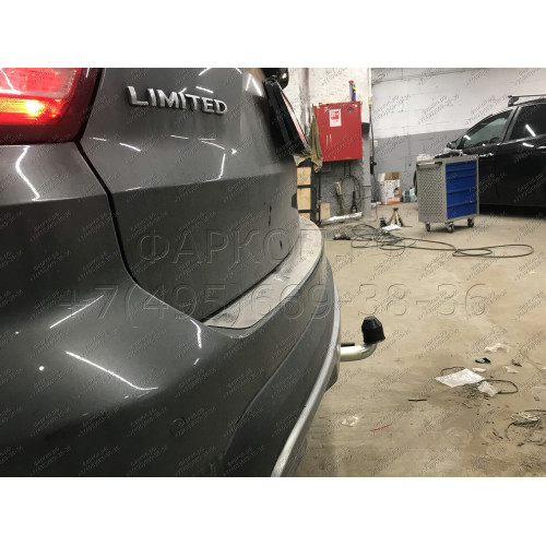 F123C GALIA Полностью оцинкованный фаркоп на Ford Explorer 2011-2015 (без подрезки бампера), Ford Explorer 2015-2020 (минимальная подрезка бампера). Подрозетник убирается за бампер. Тип шара: C (горизонтальный съемный). Нагрузки: 2400/130 кг, масса фаркоп
