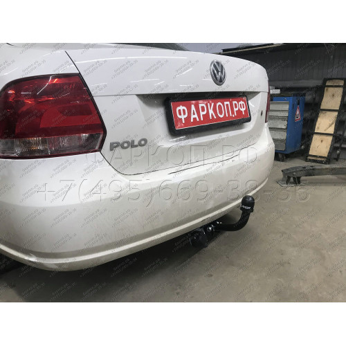 V125-A Лидер-плюс ТСУ для Volkswagen Polo седан 2010-2020, Polo лифтбек 2020-2022, Skoda Rapid лифтбек 2012-2020, 2020-2022. Требуется подрезка бампера. Нагрузки: 1000/75 кг, масса фаркопа 15,02 кг (без электрики в комплекте)