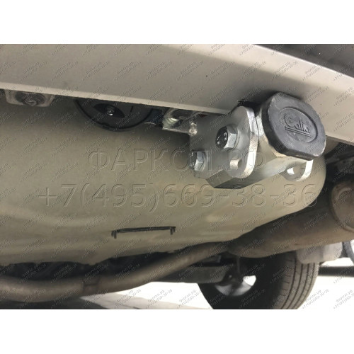 F123C GALIA Полностью оцинкованный фаркоп на Ford Explorer 2011-2015 (без подрезки бампера), Ford Explorer 2015-2020 (минимальная подрезка бампера). Подрозетник убирается за бампер. Тип шара: C (горизонтальный съемный). Нагрузки: 2400/130 кг, масса фаркоп