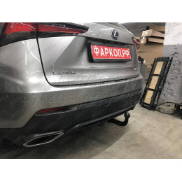 L-166 STEINHOF Фаркоп на Lexus NX 2014-2021. Требуется подрезка бампера. Тип шара: AV (вертикальное быстросъемное крепление шара на ключе). Нагрузки: 1500/75 кг,