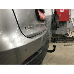 L-166 STEINHOF Фаркоп на Lexus NX 2014-2021. Требуется подрезка бампера. Тип шара: AV (вертикальное быстросъемное крепление шара на ключе). Нагрузки: 1500/75 кг,