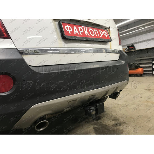 OPA-06-991122.00 PT GROUP Фаркоп на Opel Antara 2006-2017 без подрезки бампера. Тип шара: E (легкосъемный шар под квадрат). Нагрузки: 2000/150 кг, масса фаркопа 15,1 кг (без электрики в комплекте)