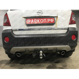 OPA-06-991122.00 PT GROUP Фаркоп на Opel Antara 2006-2017 без подрезки бампера. Тип шара: E (легкосъемный шар под квадрат). Нагрузки: 2000/150 кг, масса фаркопа 15,1 кг (б