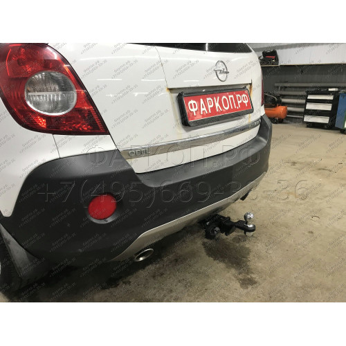 OPA-06-991122.00 PT GROUP Фаркоп на Opel Antara 2006-2017 без подрезки бампера. Тип шара: E (легкосъемный шар под квадрат). Нагрузки: 2000/150 кг, масса фаркопа 15,1 кг (без электрики в комплекте)