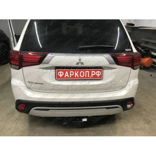 FA 0995-E Бизон Фаркоп на Mitsubishi Outlander 2012-2022 без подрезки бампера. Тип шара: E (легкосъемный шар под квадрат). Нагрузки: 3200/120 кг. Не комплектуется электрикой