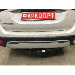 FA 0995-E Бизон Фаркоп на Mitsubishi Outlander 2012-2022 без подрезки бампера. Тип шара: E (легкосъемный шар под квадрат). Нагрузки: 3200/120 кг. Не комплектуется эл