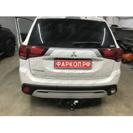FA 0995-E Бизон Фаркоп на Mitsubishi Outlander 2012-2022 без подрезки бампера. Тип шара: E (легкосъемный шар под квадрат). Нагрузки: 3200/120 кг. Не комплектуется эл
