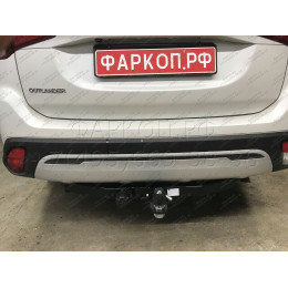FA 0995-E Бизон Фаркоп на Mitsubishi Outlander 2012-2022 без подрезки бампера. Тип шара: E (легкосъемный шар под квадрат). Нагрузки: 3200/120 кг. Не комплектуется эл