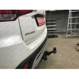 FA 0995-E Бизон Фаркоп на Mitsubishi Outlander 2012-2022 без подрезки бампера. Тип шара: E (легкосъемный шар под квадрат). Нагрузки: 3200/120 кг. Не комплектуется эл