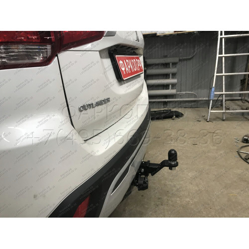 FA 0995-E Бизон Фаркоп на Mitsubishi Outlander 2012-2022 без подрезки бампера. Тип шара: E (легкосъемный шар под квадрат). Нагрузки: 3200/120 кг. Не комплектуется электрикой
