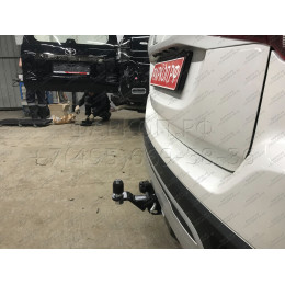 FA 0995-E Бизон Фаркоп на Mitsubishi Outlander 2012-2022 без подрезки бампера. Тип шара: E (легкосъемный шар под квадрат). Нагрузки: 3200/120 кг. Не комплектуется эл