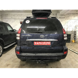 FA 1009-E Бизон Фаркоп на Toyota Land Cruiser Prado 150 2009-2023, Toyota Land Cruiser Prado 120 2002-2009 (3 точки крепления), Lexus GX 2003-2009, 2009-2023 без подрезки бампера. Тип шара: E (легко
